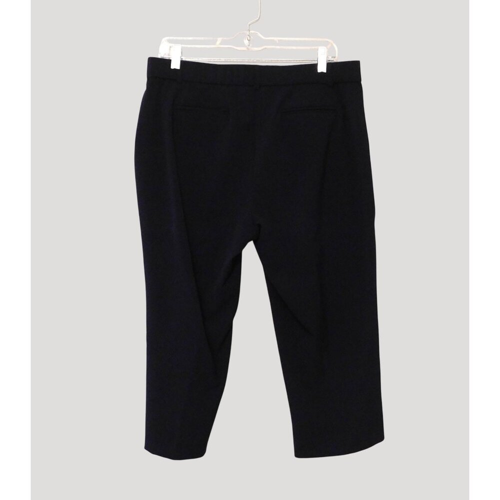 Briggs Capri Pants Size 14 Navy Blue Elastic at Waist Polyester Blend - Picture 5 of 8